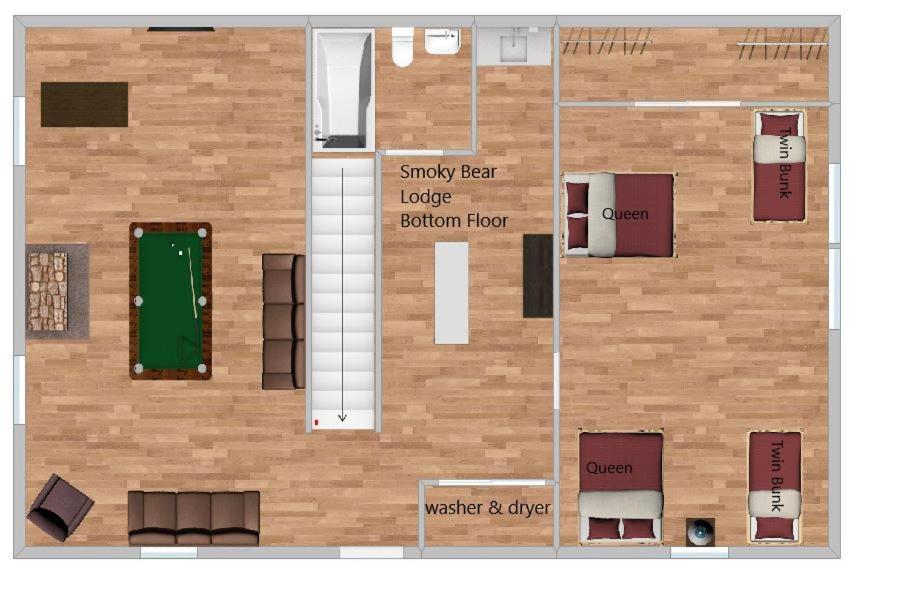 Smoky Bear Lodge With Guest House, Hot Tub, 1089 Free Tickets Each Paid Day, Dollywood And More Sevierville Exterior foto